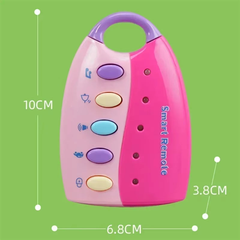 Baby Musical Car Key Toy – Light & Sound Early Learning Simulation Key Set for Toddlers